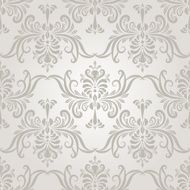 vector seamless vintage wallpaper pattern on gradient background