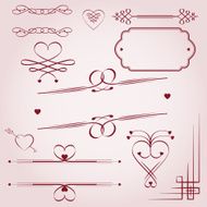 Valentine&#039;s day vector decorations N2