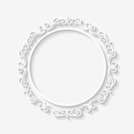 Vector Vintage Border White Frame N2