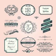 Vintage Style Wedding border and frames