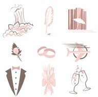 Wedding icon set N27