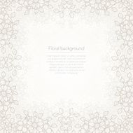 Floral white abstract background N2