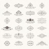 Wedding logos and monograms