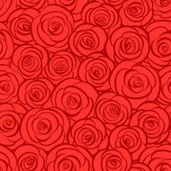 Seamless abstract red roses background N2