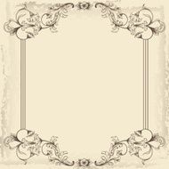 Vintage border frame