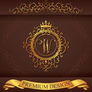 Letter W Luxury Logo template vector illustration