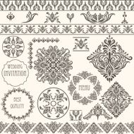 Vector vintage design elements N5