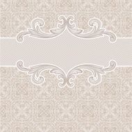 Vintage frame and seamless pattern N4