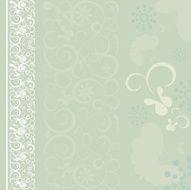 Elegant Flora Pattern with green background