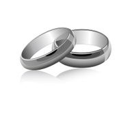 Wedding Rings Silver N2