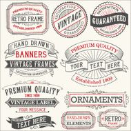 Vintage Copyspace Design Elements