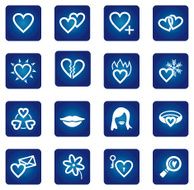 Icon set Hearts love valentine N2