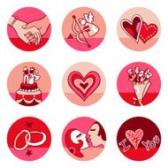 Love icons set N15