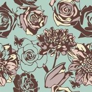 floral vector texture N11