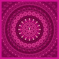 Elegant pink background with ornament - Illustration