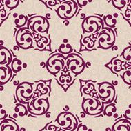 Vector seamless baroque damask luxury background N32