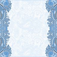 blue colour unusual floral ornamental template