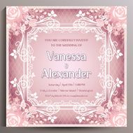 Wedding Invitation Floral square card size is 14 5x14 5 cm