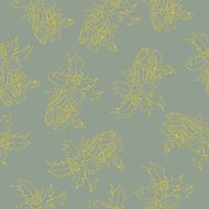 Christmas bells seamless pattern N5