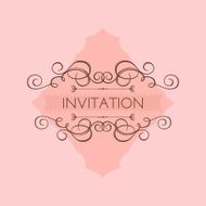 Elegant vintage invitation N4