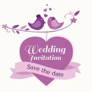 wedding invitation N254