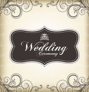 Vintage frame (Wedding Ceremony)