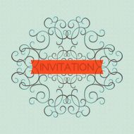 Elegant vintage invitation N5