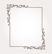 Calligraphic floral frame and page decoration