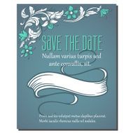 Floral invitation N12