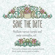 Floral invitation N13