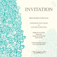 Lilac Floral Wedding Invitation Background