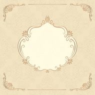 Decorative Vintage Ornamental frame N2