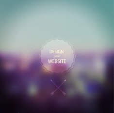Vector landscape nature and mobile template Corporate website