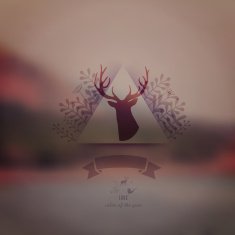 Vector landscape nature web and mobile template Corporate webs N2