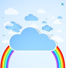 Good weather Blue sky with clouds