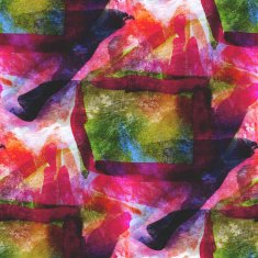 abstract green red seamless wallpaper watercolor art hand paint