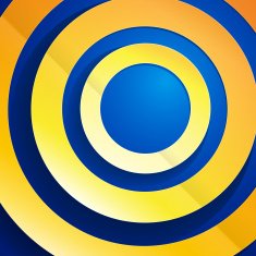 Colorful paper circles abstract background