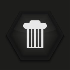 Vector creative icon on black background Eps10 N41