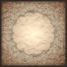 Vintage retro background with ornamental frame N2