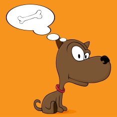 hand draw dog