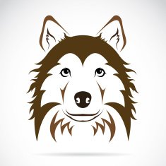 Vector image of an dog N2