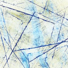 Abstract watercolor painting with collage paper texture N3