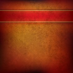 abstract brown grunge background with red ribbon