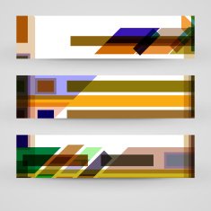 Vector banner set for your design N250