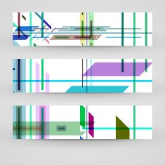 Vector banner set for your design N252