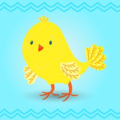 Cute little baby chicken