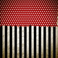 grunge dots and stripes