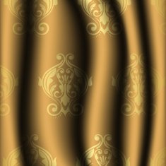 vintage material with gold pattern