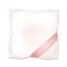 Pillow isolated over white background with sweet dreams label