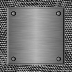 Brushed metal plate N3